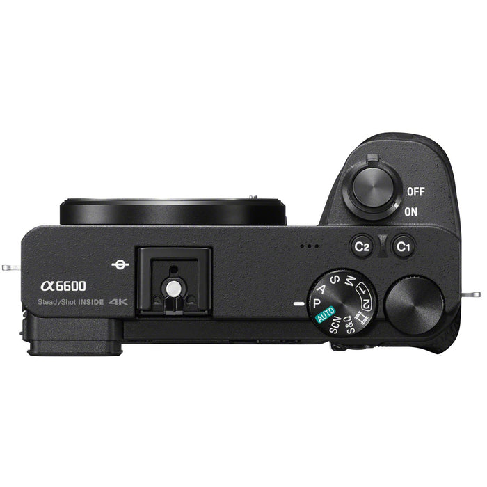 Sony a6600 Mirrorless 4K APS-C Camera Body + 24mm F2.8 G Lens SEL24F28G Kit Bundle