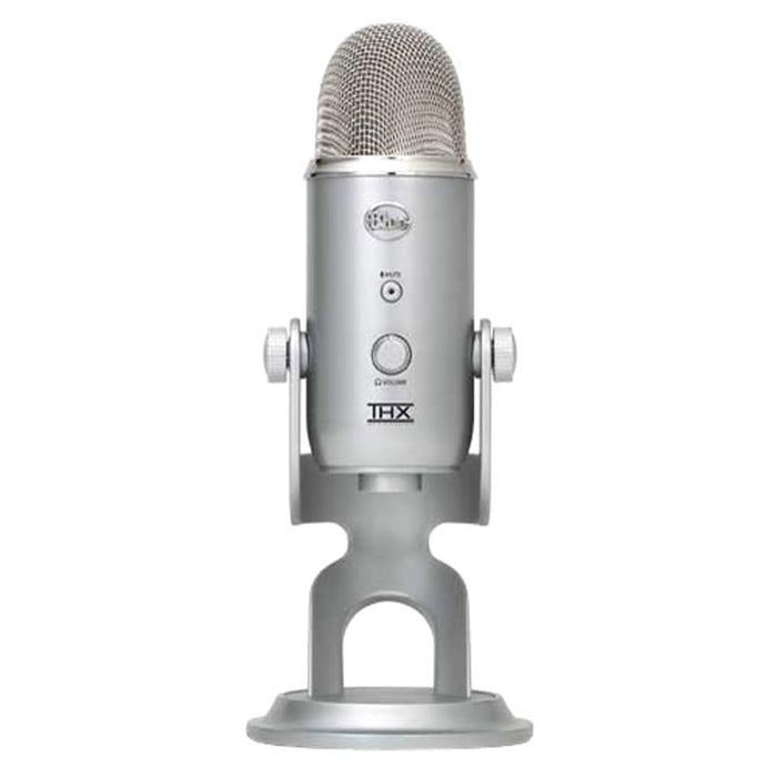 Blue Yeti Ultimate USB Microphone Silver with Deco Gear Microphone Wind Screen