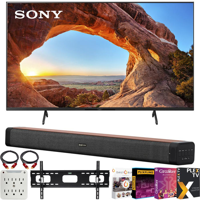 Sony KD75X85J 75" X85J 4K UHD LED Smart TV (2021 Model) +Deco Soundbar Bundle