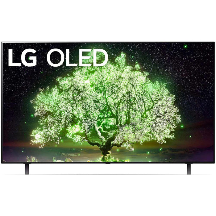 LG 48" A1 Series 4K HDR Smart TV w/AI ThinQ 2021 with Deco Home 60W Soundbar Bundle