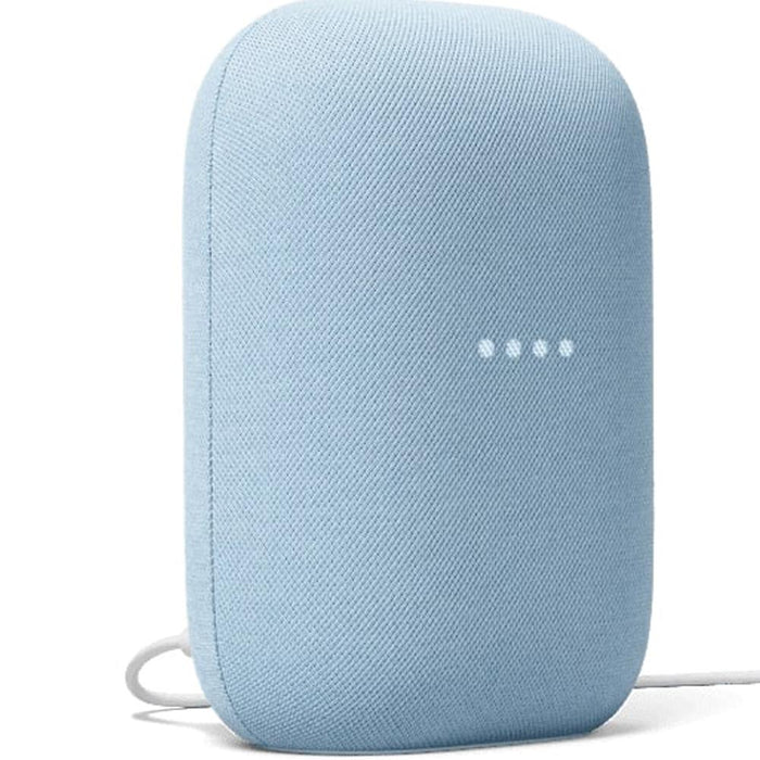 Google Nest Programmable Smart Wi-Fi Thermostat Snow with Smart Speaker Sky