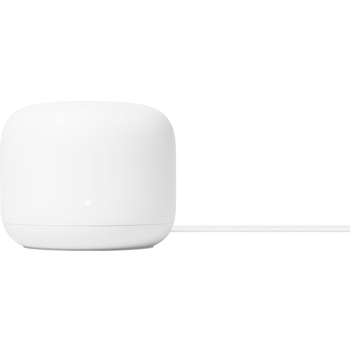 Google Nest Wifi Router + Access Point 2-Pk (Sand) Bundle with Mini Smart Speaker