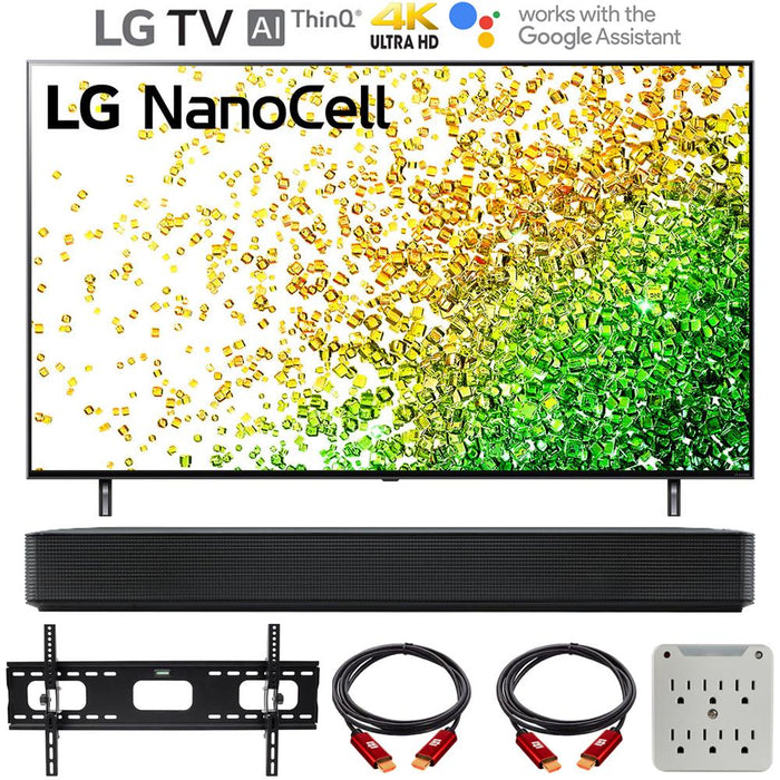 LG 50" NanoCell 80 Series LED 4K UHD Smart webOS TV with LG SK1 Soundbar Bundle