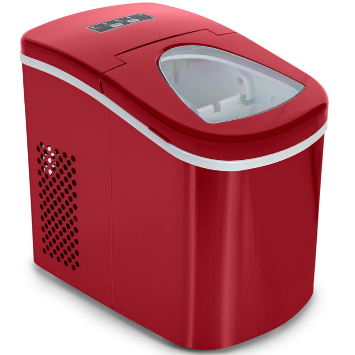 General Brand Red Compact Electric Ice Maker | (IMRED) | Top Load | 26 Lbs Per Day