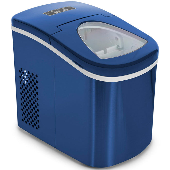 General Brand Blue Compact Electric Ice Maker | (IMBLU) | Top Load | 26 Lbs Per Day