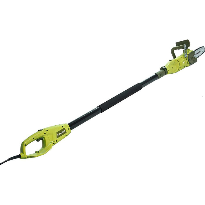Sun Joe 10 inch 8.0 Amp Electric Convertible Pole + Chain Saw Green - Renewed