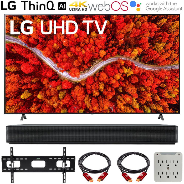 LG 86UP8770PUA 86 Inch AI ThinQ 4K UHD Smart TV 2021 with LG SK1 Soundbar Bundle