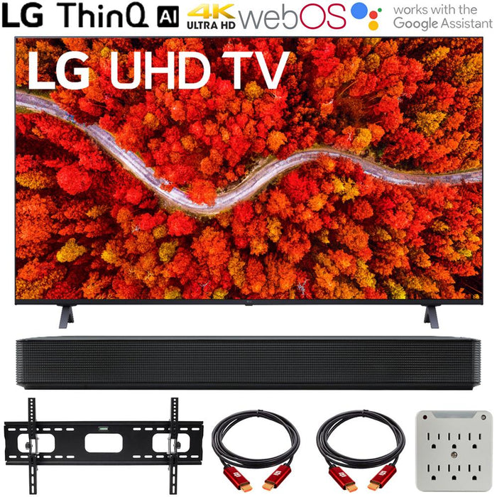 LG 43UP8000PUA 43 Inch 4K UHD Smart webOS TV 2021 with LG SK1 Soundbar Bundle