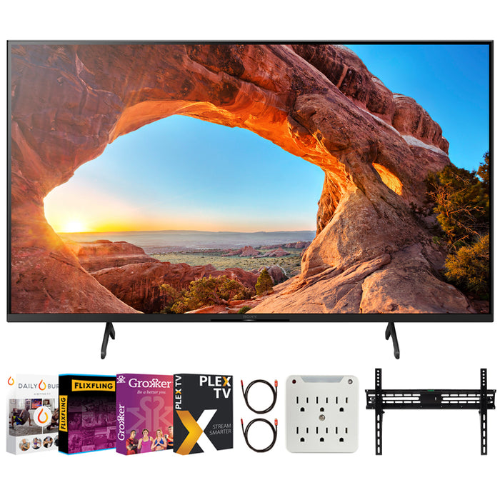 Sony KD43X85J 43" X85J 4K Ultra HD LED Smart TV (2021) + Movies Streaming Pack