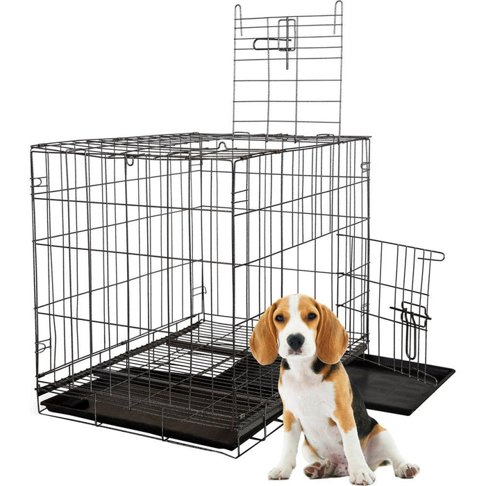 Deco Pet Folding Metal Dog/Cat/Pet Crate - Open Box