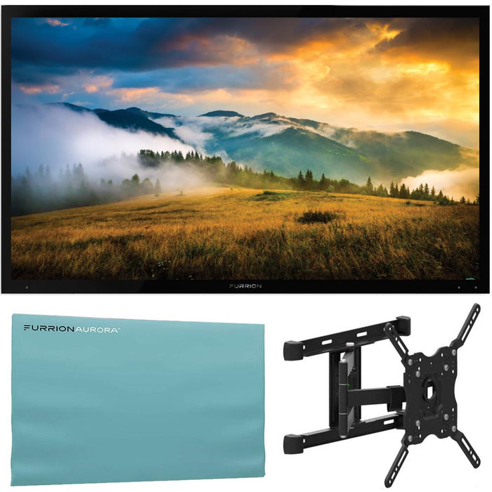 Furrion FDUP49CBR 49" Partial Sun 4K UHD Outdoor TV with Furrion Mount and Cover