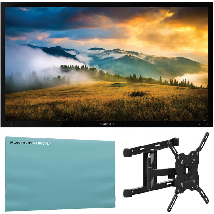 Furrion FDUP55CBR 55" Partial Sun 4K UHD Outdoor TV with Furrion Mount and Cover