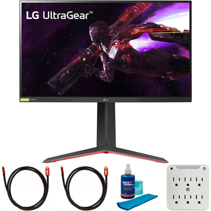 LG 27" UltraGear QHD Nano IPS Gaming Monitor + AMD FreeSync with Cleaning Bundle