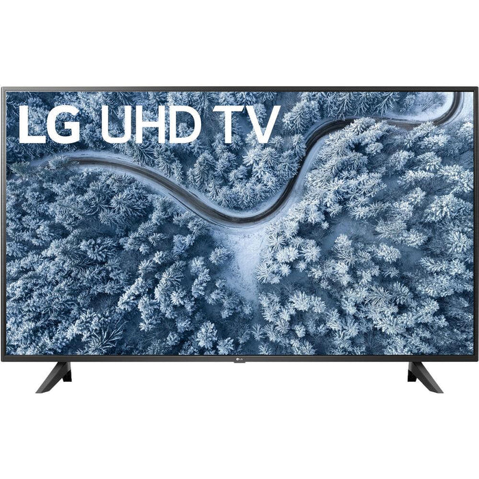 LG 65" UP7000 4K LED UHD Smart webOS TV 2021 with Deco Home 60W Soundbar Bundle