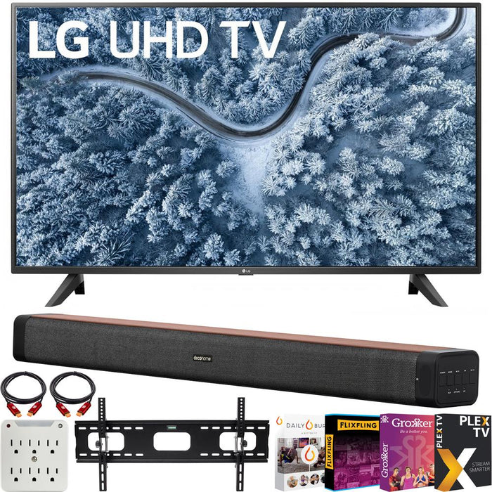 LG 43 inch Series 4K Smart UHD TV 2021 with Soundbar Bundle