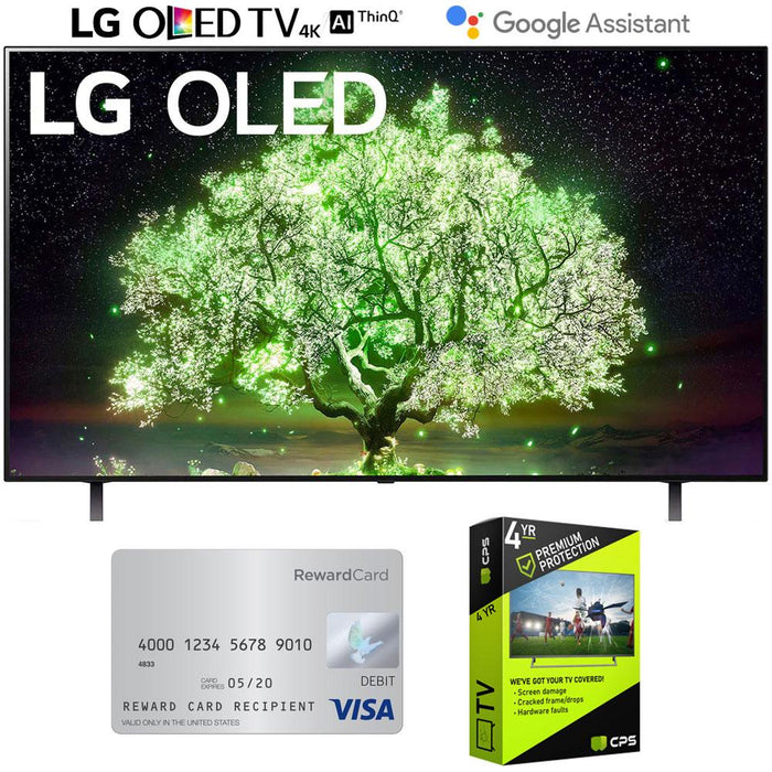 LG OLED55A1PUA 55" 4K OLED TV (2021) w/ 4-Year Accidental Warranty & $50 Visa Card