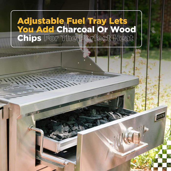 Coyote 36" Charcoal Outdoor Built-In Grill - C1CH36