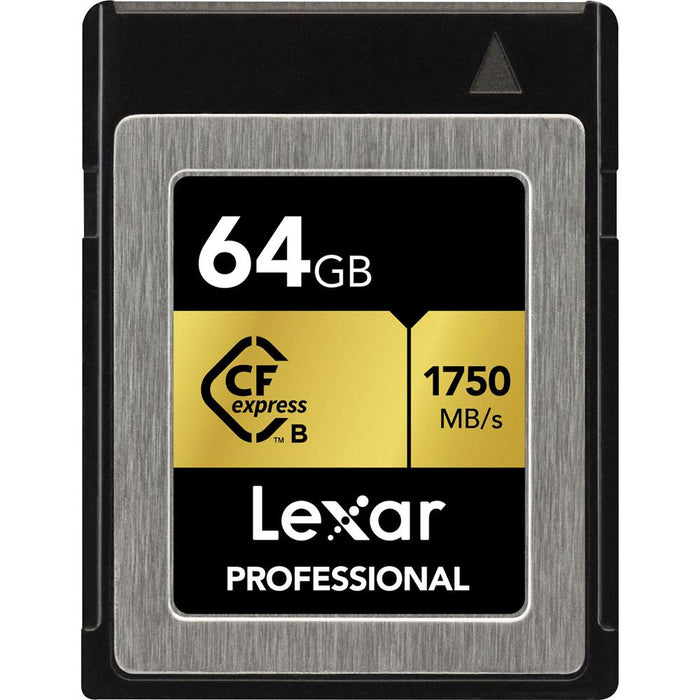 Lexar 64GB Professional CFX Type B Memory Card +Editing Suite & 64GB Flash Drive