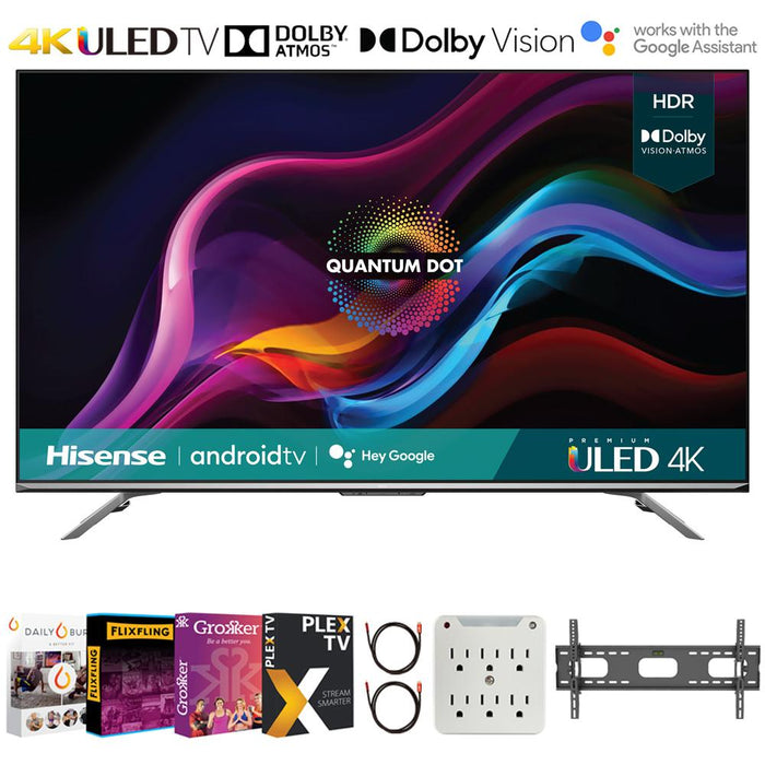 Hisense 55U7G 55" 4K ULED Quantum HDR Smart Android TV 2021 +Movies Streaming Pack