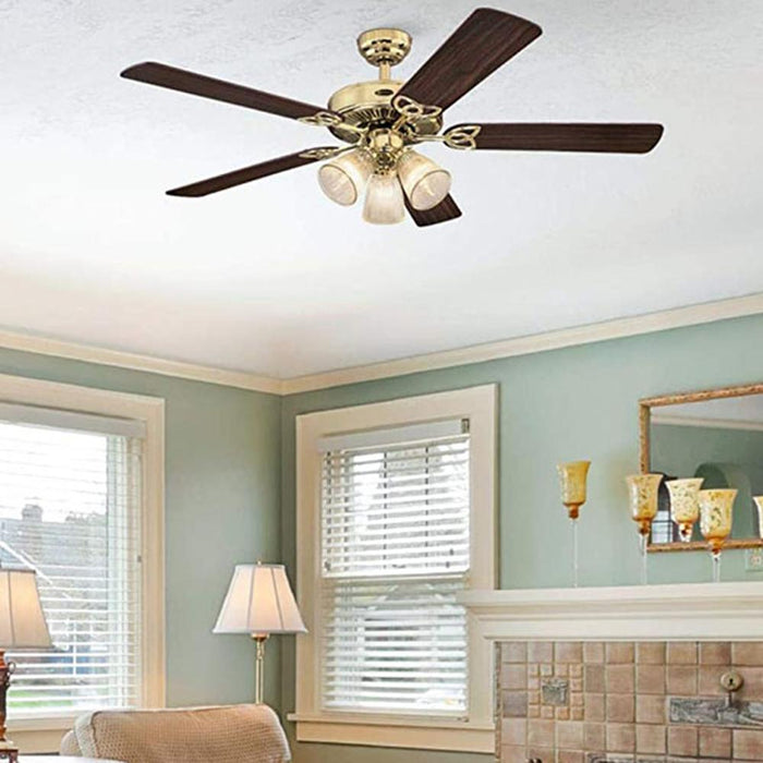 Westinghouse 7233800 Vintage 52" Indoor Ceiling Fan w/ Dimmable LED Light Fixture (2-Pack)
