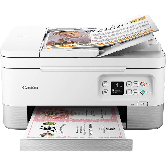 Canon PIXMA TR7020 Wireless Inkjet All In One Home Office Printer - White 4460C022