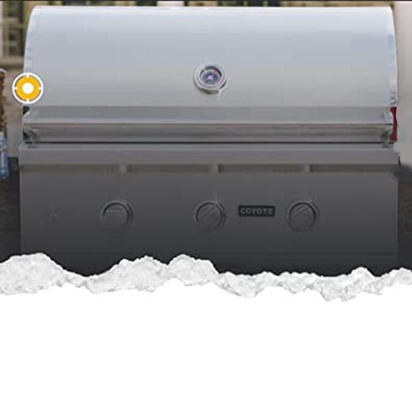 Coyote 34" C-Series Built-In 3-Burner Natural Gas Outdoor Grill - C2C34NG