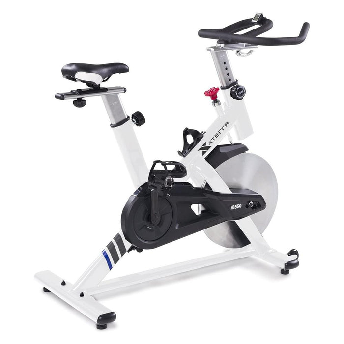XTERRA Fitness MB550 Indoor Cycle w/ Wireless LCD & Toe Cage Pedals + Software Bundle