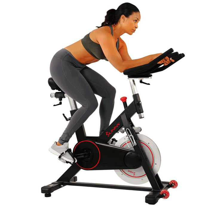 Sunny Health and Fitness SF-B1805 Magnetic Belt Drive Indoor Cycle + Software Bundle