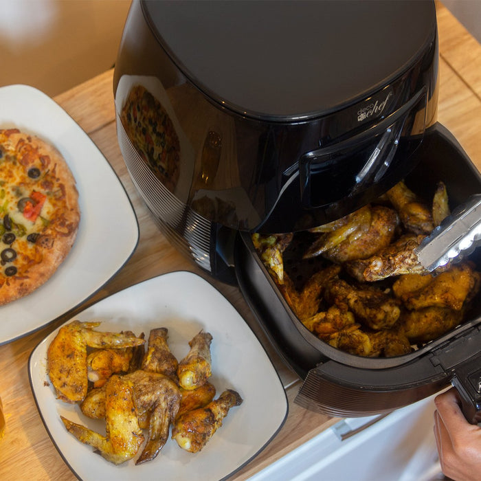Deco Chef Digital 5.8QT Electric Air Fryer For Healthy Frying - Black - Refurbished
