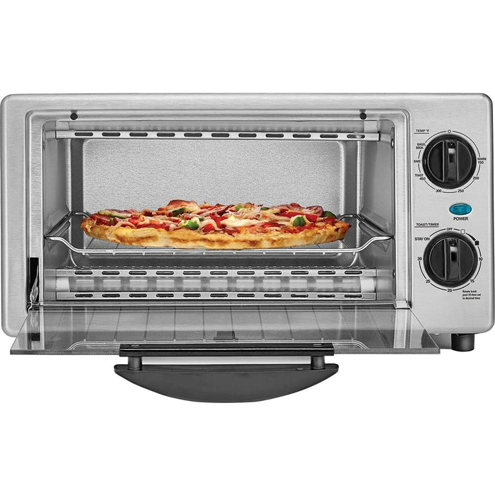 Bella 14413 4-Slice 1000-Watt Stainless Steel Countertop Toaster Oven