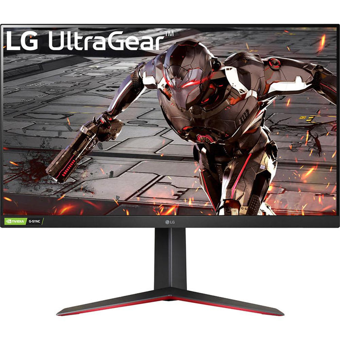 LG 32" UltraGear FHD HDR10 Dual Gaming Monitor + Deco Keyboard + Streaming USB Mic