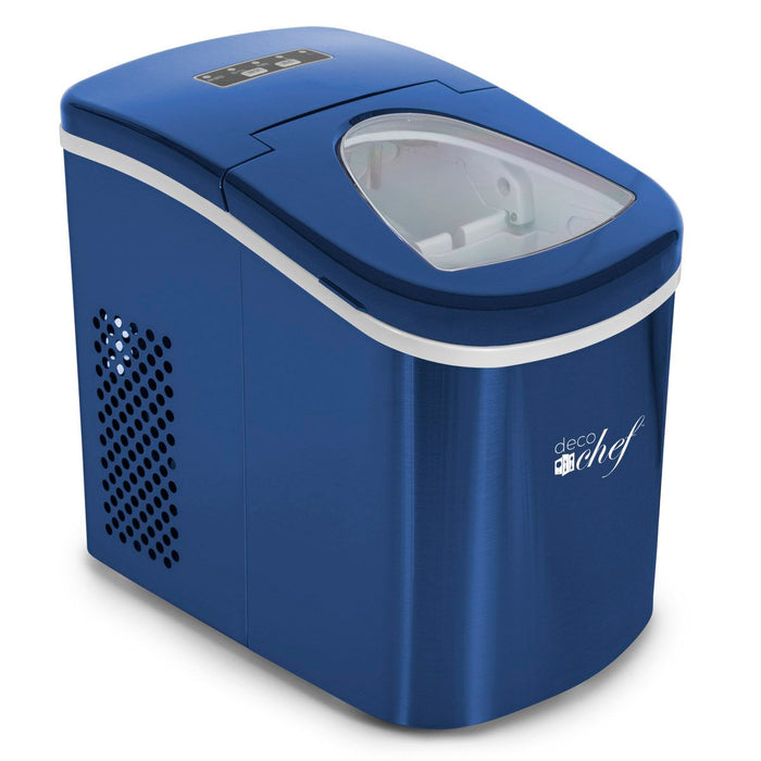 Deco Chef Blue Compact Electric Ice Maker | (IMBLU) | Top Load | 26 Lbs Per Day