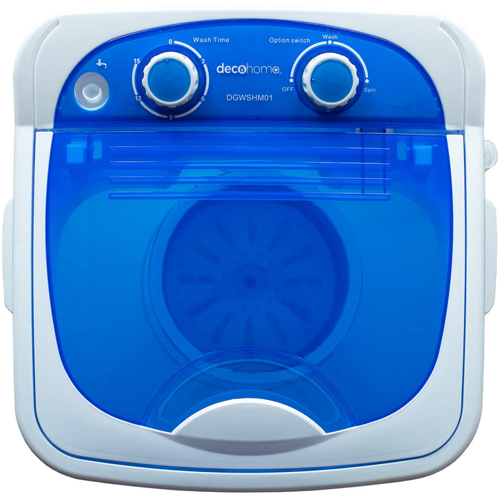 Deco Home Portable Washing Machine for Apartments, Dorms, 8.8 lb Capacity, 250W Power