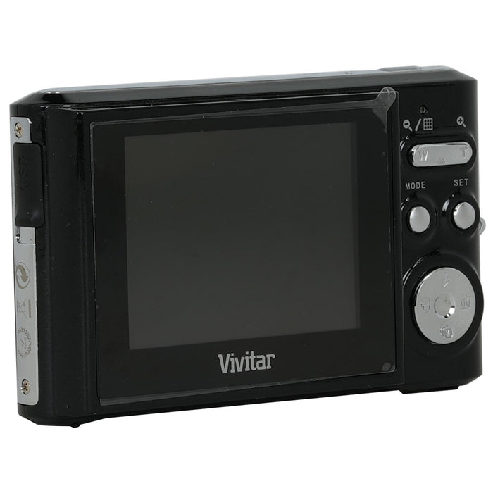 Vivitar Vivcam F340 14.1 MP 3X Optical Zoom 2.4" LCD Screen Camera and Camcorder - Black
