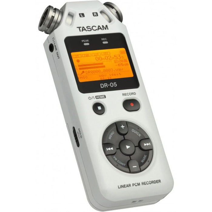 Tascam DR-05 - Portable Digital Recorder (Silver) - Refurbished - Open Box