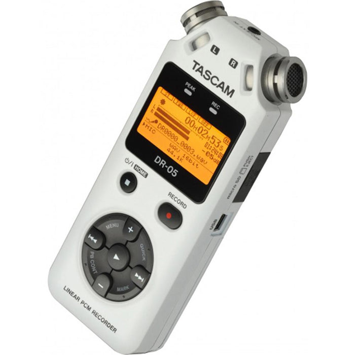 Tascam DR-05 - Portable Digital Recorder (Silver) - Refurbished - Open Box