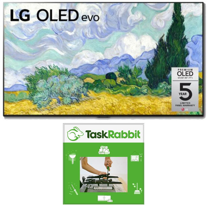 LG OLED55G1PUA 55 Inch OLED evo Gallery TV (2021 Model) + TV Installation Voucher