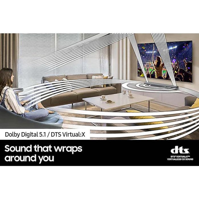 Samsung HW-S50A 3.0ch All-in-One Soundbar DTS Virtual:X & Dolby Digital 5.1 2021 Bundle