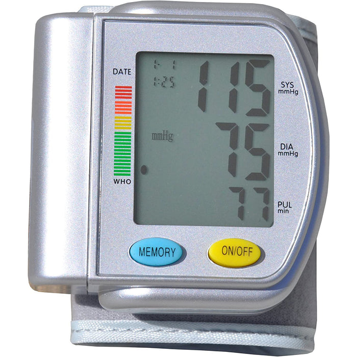 Blue Jay Digital Wrist Blood Pressure Unit Portable Sphygmomanometer - BJ120110