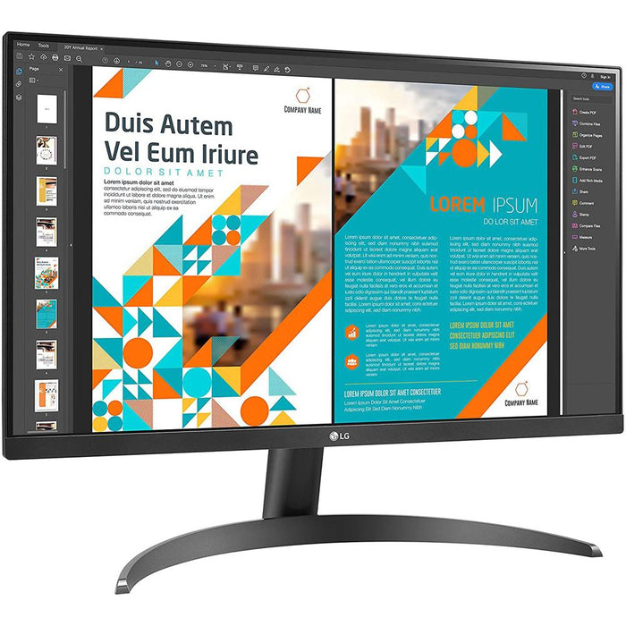 LG 24" QHD IPS Display Monitor with HDR 10 and AMD FreeSync 2 Pack
