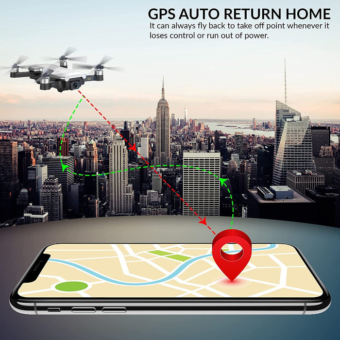 Contixo F30 Drone Quadcopter with Wifi 4K UHD Camera and GPS Tracking