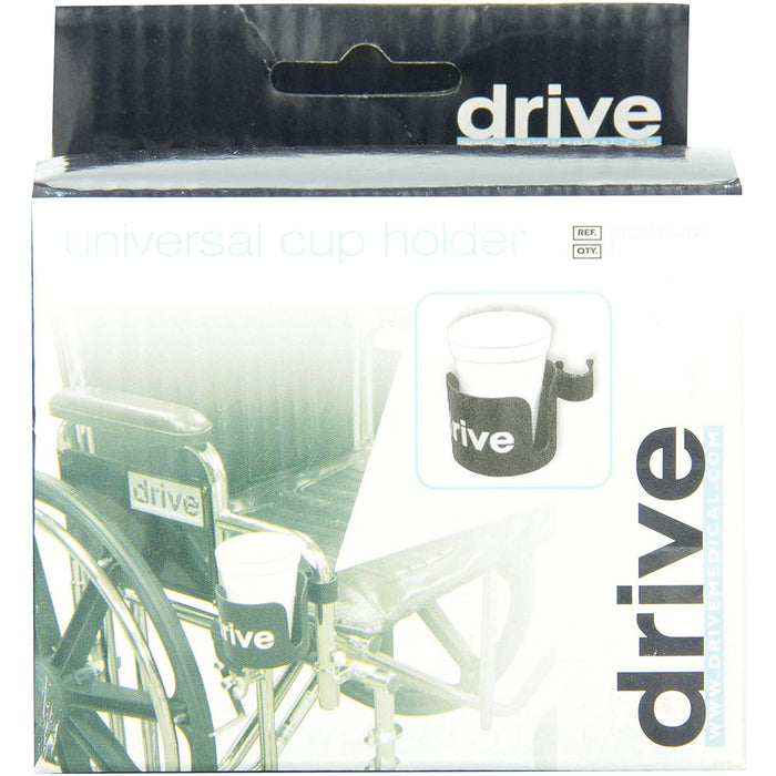 Drive Medical Universal Cup Holder Attachment for Walkers, Wheelchairs, and Mobility Equipment