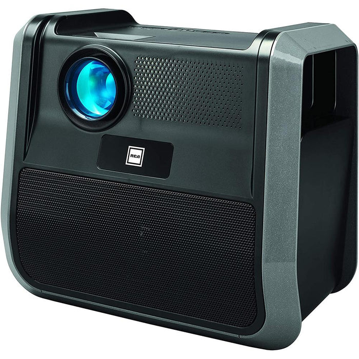 RCA RPJ060 Portable Home Theater Projector w/ Built-in Speakers + 120" Screen
