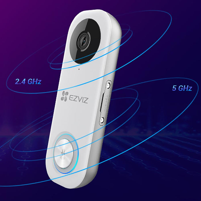 EZVIZ 1080p Smart Doorbell Wi-Fi Connected (Wired Version) with Smart Chime