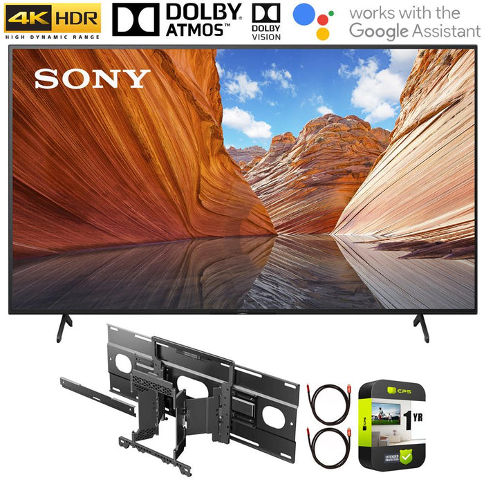Sony KD75X80J 75" X80J 4K Ultra HD LED Smart TV (2021) w/ Sony Wall-Mount Bundle