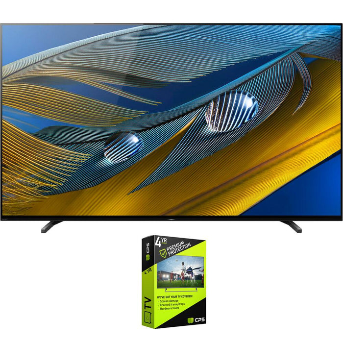 Sony 65" A80J 4K OLED Smart TV 2021 Model with Premium Warranty Bundle