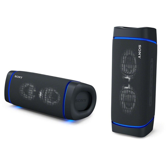 Sony SRS-XB33 Portable Waterproof Bluetooth Speaker (Black) w/ Earbuds & More Bundle