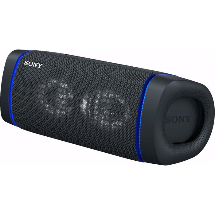 Sony SRS-XB33 Portable Waterproof Bluetooth Speaker (Black) w/ Earbuds & More Bundle