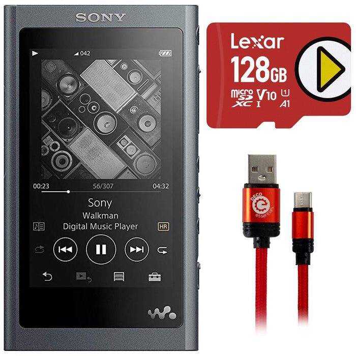 Sony Walkman NW-A55 Portable Hi-Res Touch Screen MP3 Player 16GB + Accessories Bundle