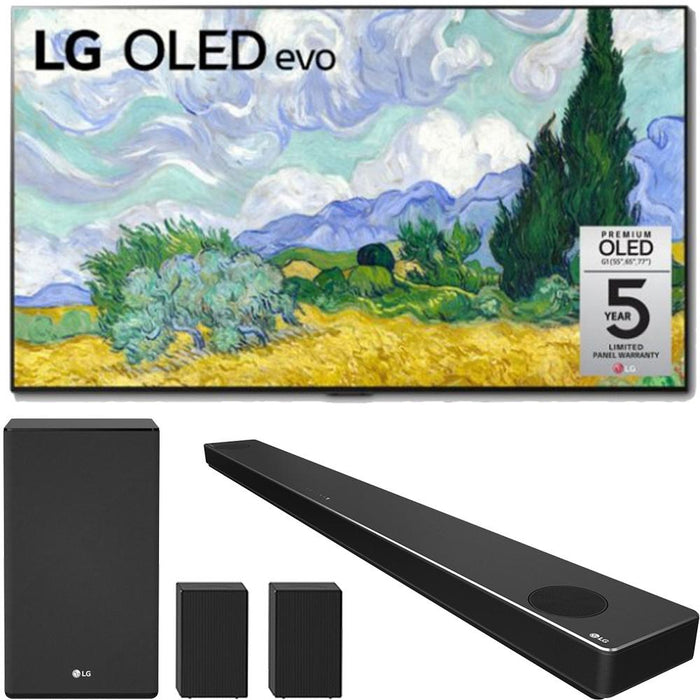 LG OLED65G1PUA 65 Inch OLED evo Gallery TV (2021) Bundle with SN11RG Soundbar